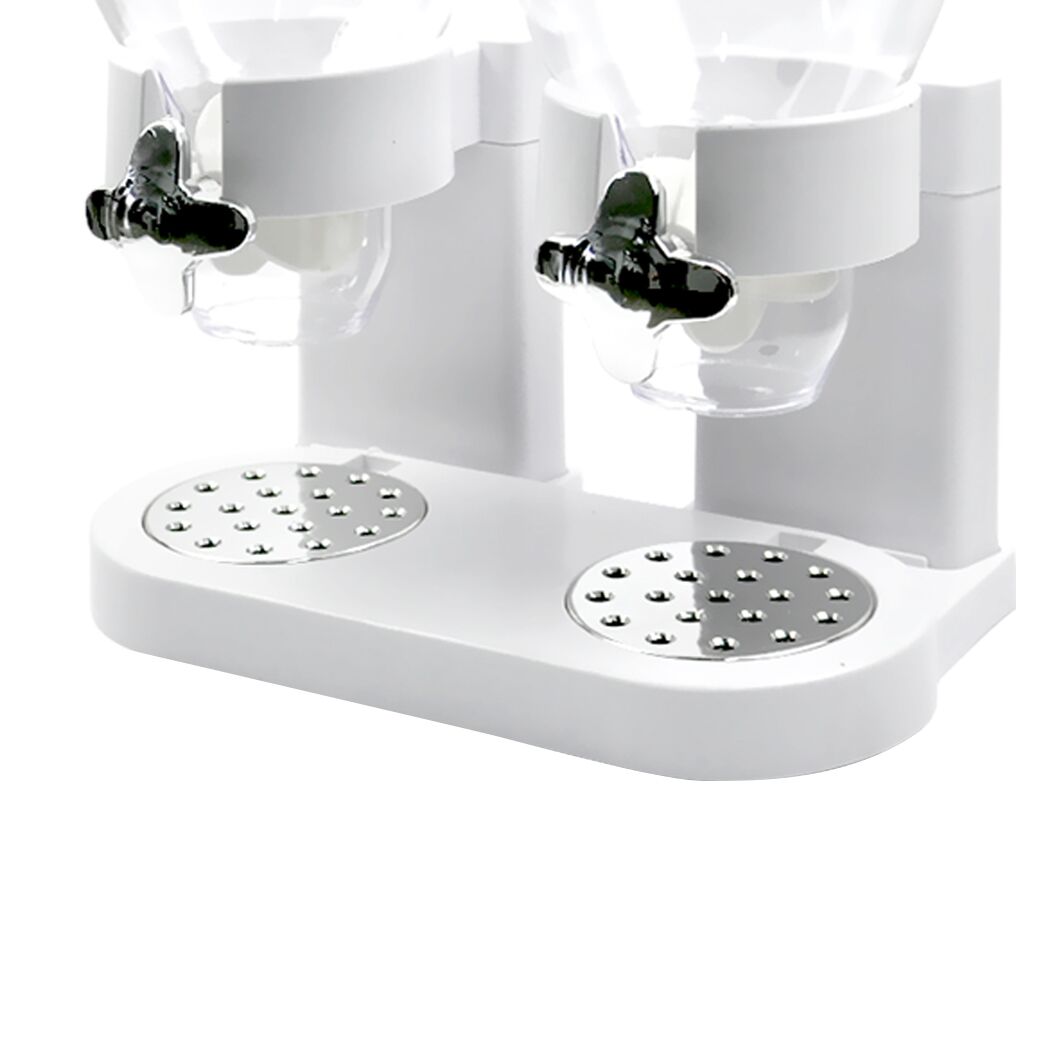 TOQUE Double Cereal Dispenser Dry Food White - Image 5