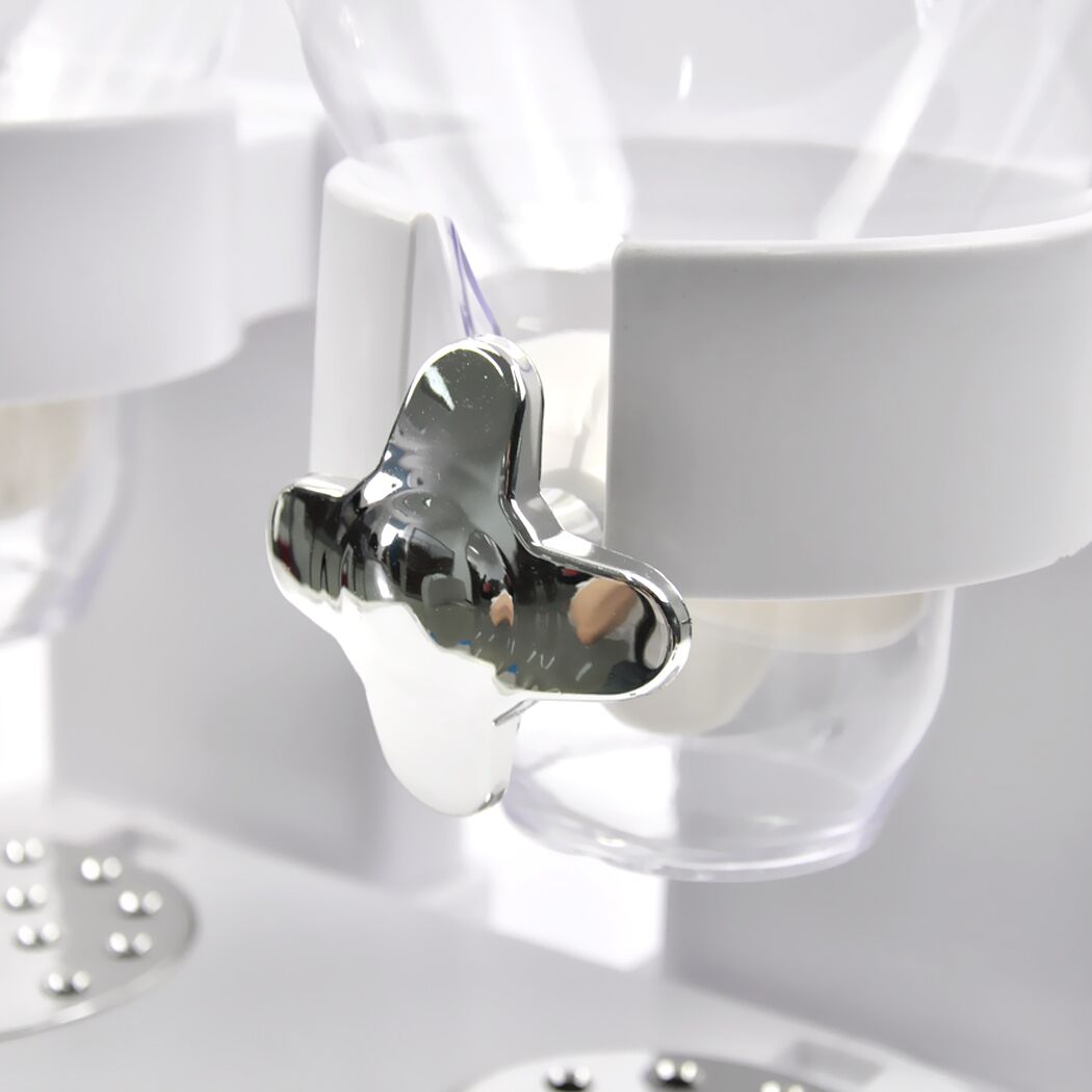 TOQUE Double Cereal Dispenser Dry Food White - Image 7