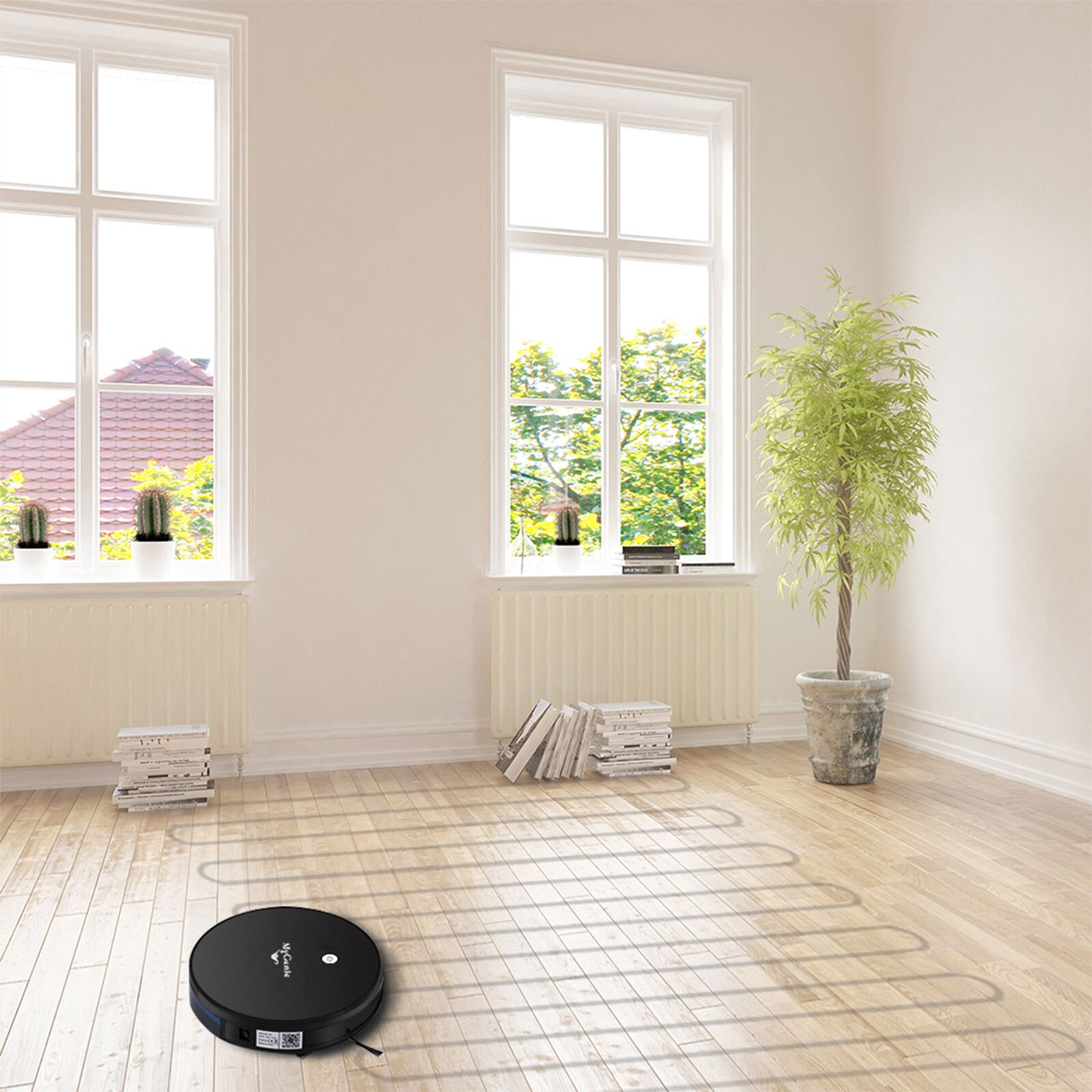 My Genie Xsonic Robotic Vacuum Cleaner - Black - Image 4