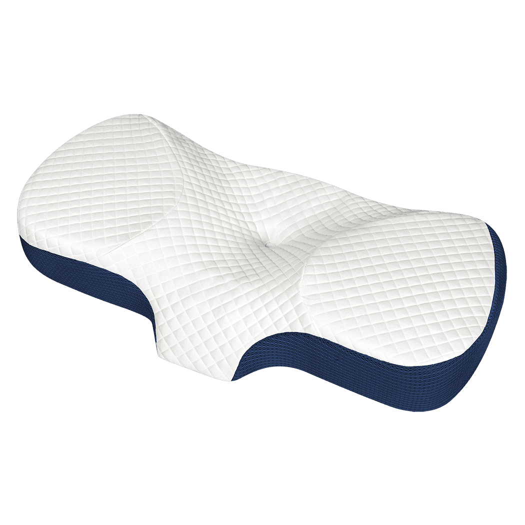 Dreamz Memory Foam Pillow Pillowcase Supprt Blue Rebound - Image 9
