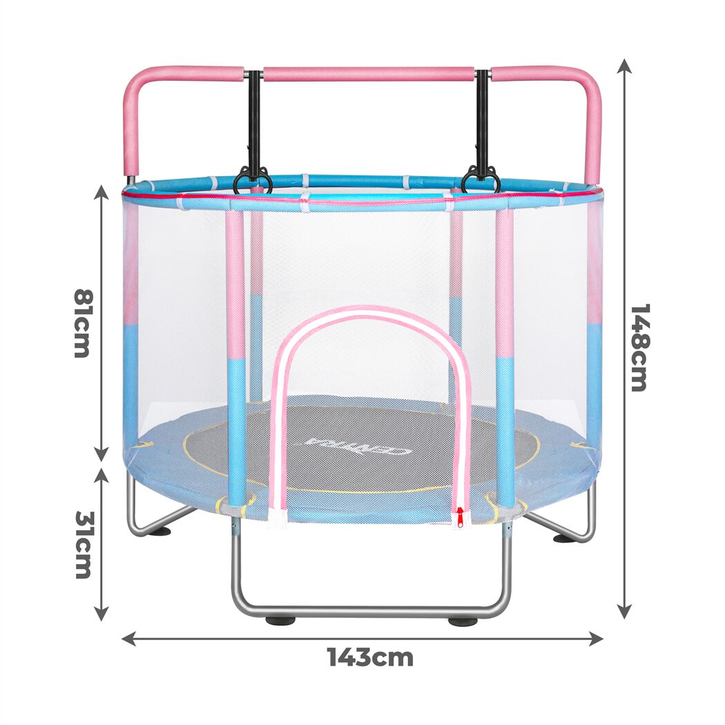 Centra 55" Kids Trampoline Rebounder Pink - Image 3