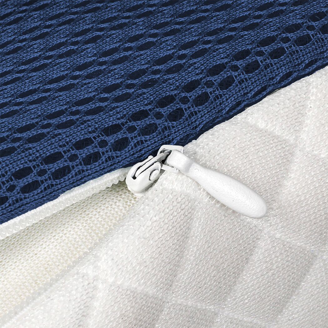 Dreamz Memory Foam Pillow Pillowcase Supprt Blue Rebound - Image 4