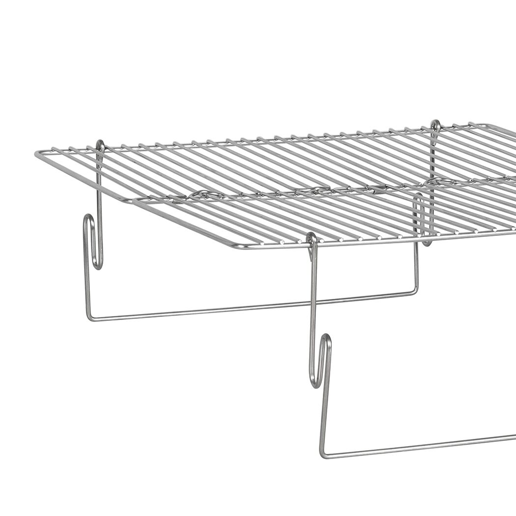 Levede Folding BBQ Portable Charcoal Grill 2-IN-1 - Image 6