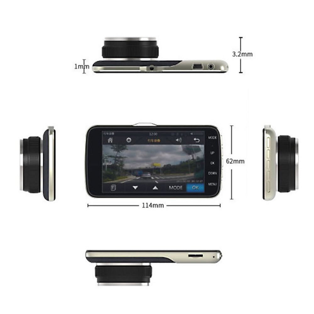 1080P Car Dash Camera Dual Front and Rear Video DVR Recorder Night Vision Kit - Image 10