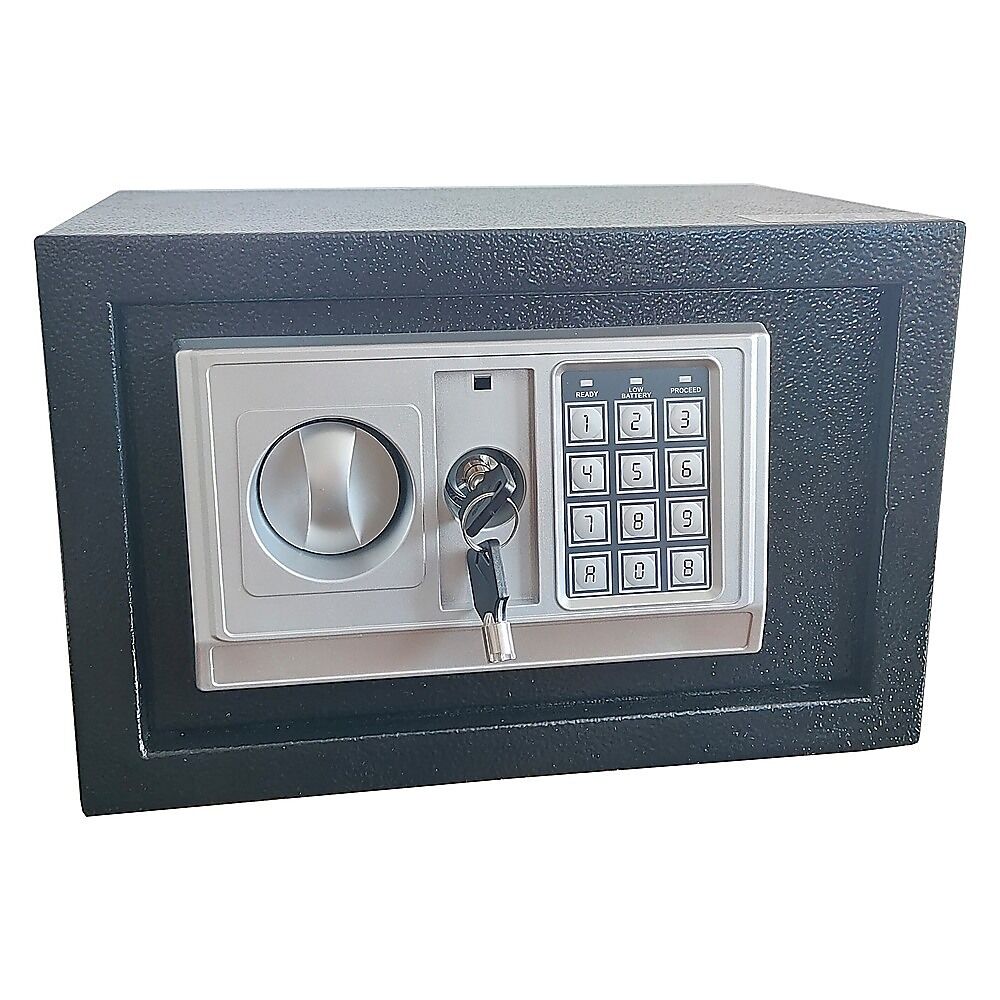 Electronic Digital Safe Security Box with Key Override Home Office Cash Jewellery Safe 8.5L - Image 5