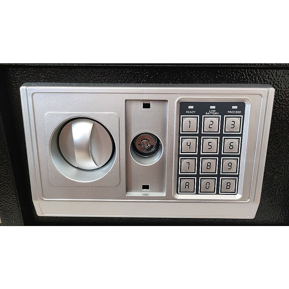 Electronic Digital Safe Security Box with Key Override Home Office Cash Jewellery Safe 8.5L - Image 3