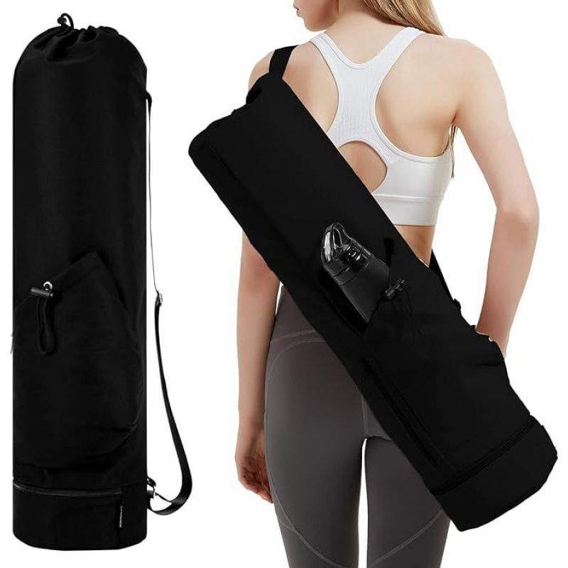 Green Yoga Mat Bag Yoga Accessories Pilates Bag Fitness Bag Yoga Essentials Durable - Image 3