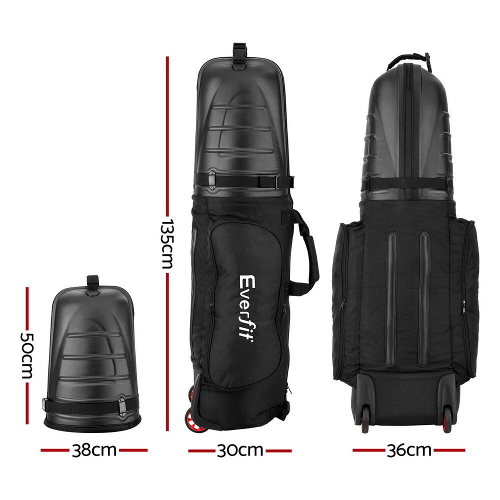 Everfit Golf Travel Bags for Airlines with Wheels Golf Clubs Hard Case Foldable - Image 2