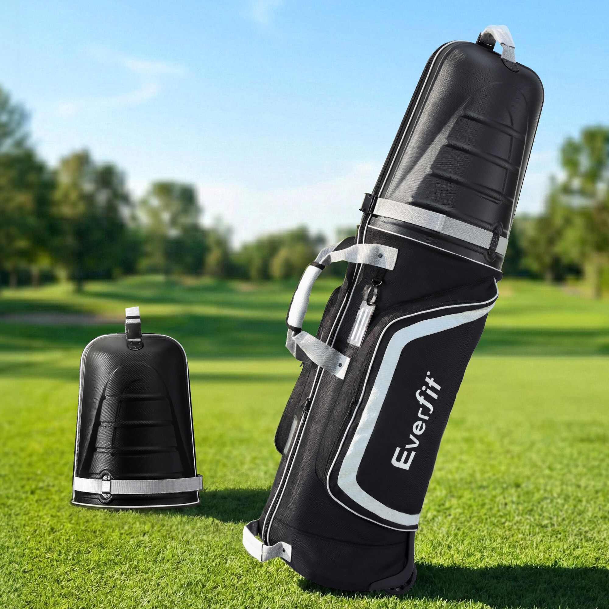 Everfit Golf Travel Bags for Airlines with Wheels Golf Clubs Hard Case Foldable - Image 7