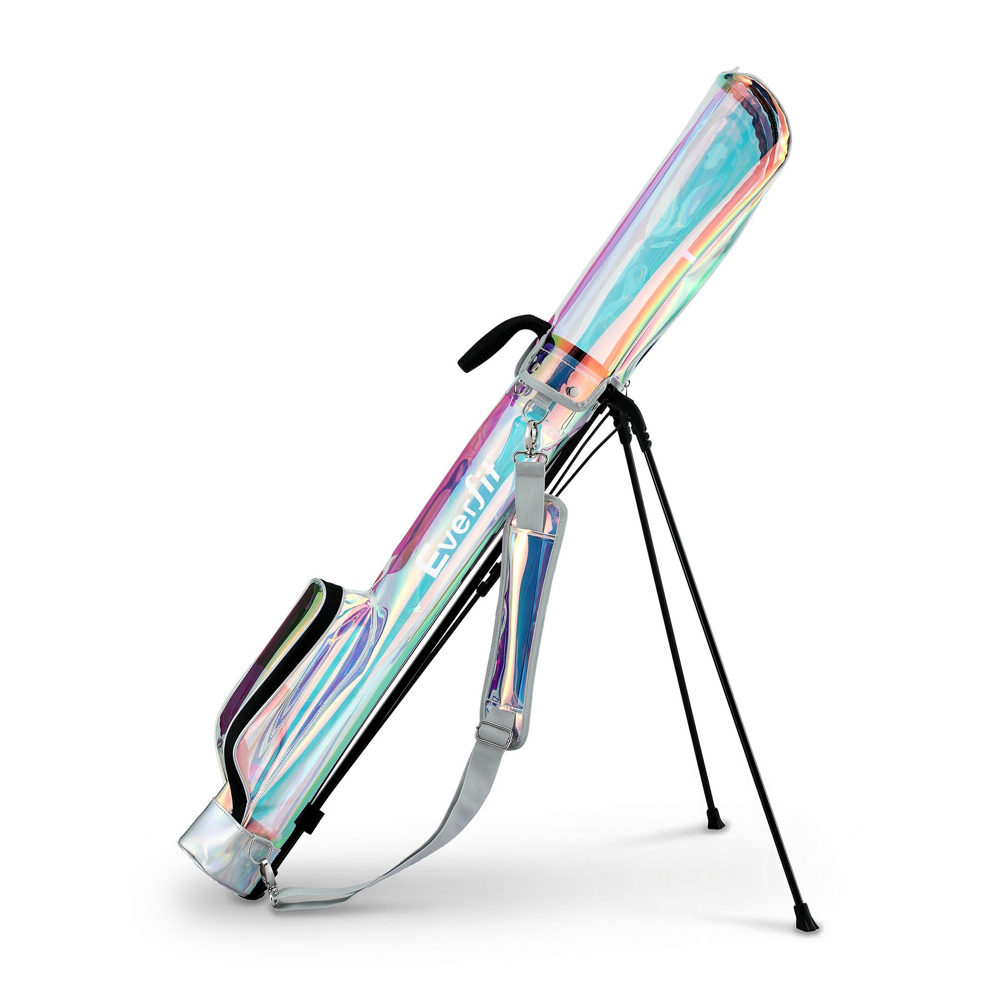 Everfit Golf Stand Bag Lightweight Sunday Pitch And Putt Bag Holographic - Image 3