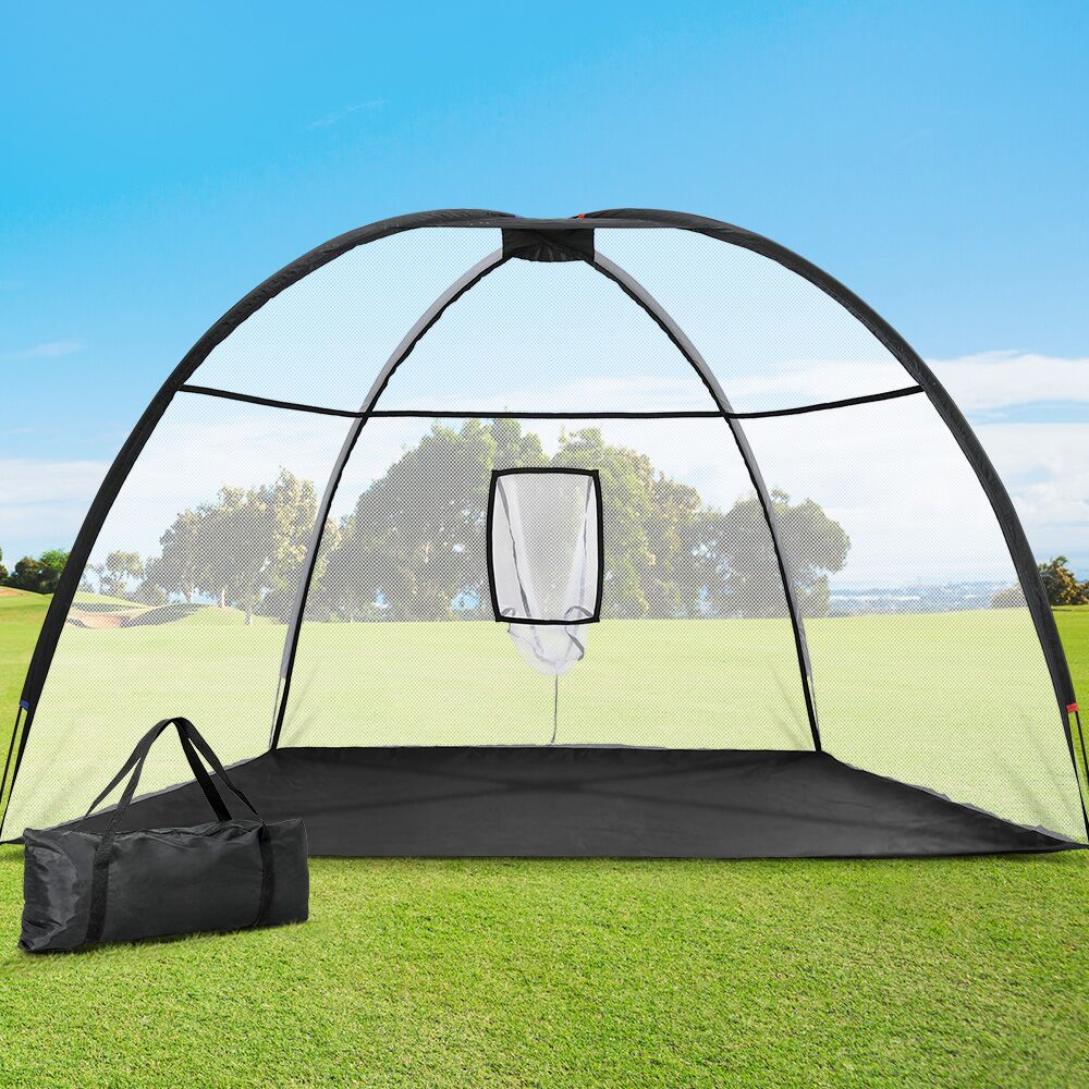Everfit 3.5m Golf Practice Net Portable Training Aid Driving Target Tent Black - Image 8