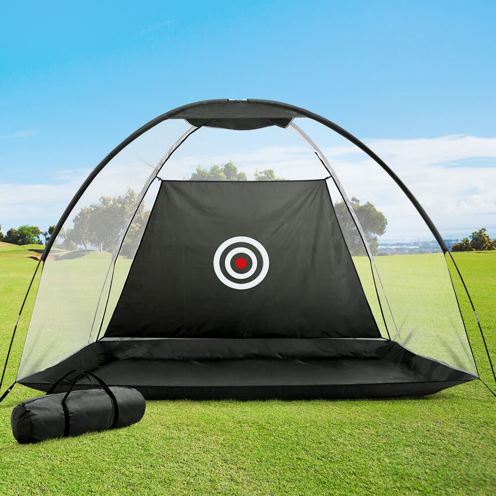 Everfit 3M Golf Practice Net Portable Training Aid Driving Target Tent Black - Image 8