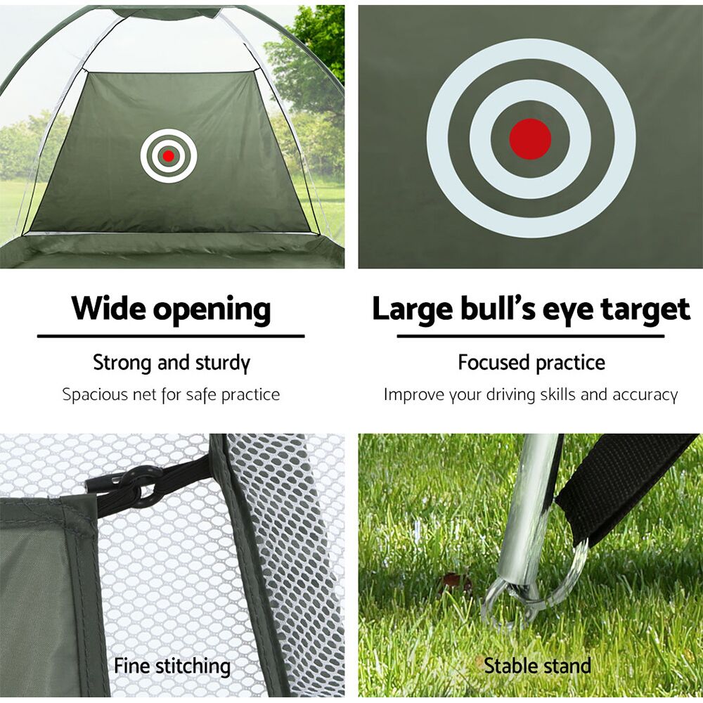 Everfit 3M Golf Practice Net Portable Training Aid Driving Target Tent Green - Image 7