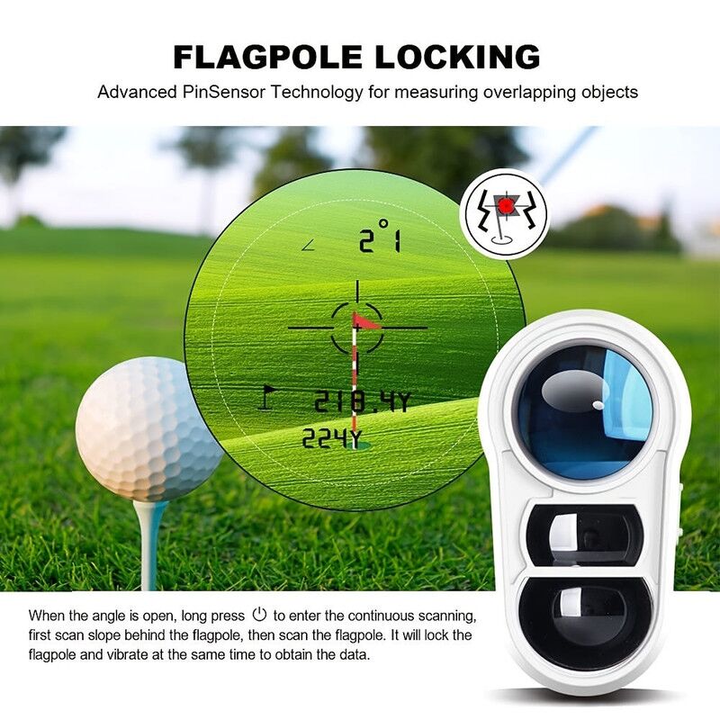 1000 Yards Golf Rangefinder With Slope & Pin Lock - Image 5