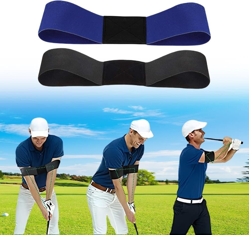 2pcs Golf Swing Training Bracelet for Posture Correction, Compatible with Golf Training Aids