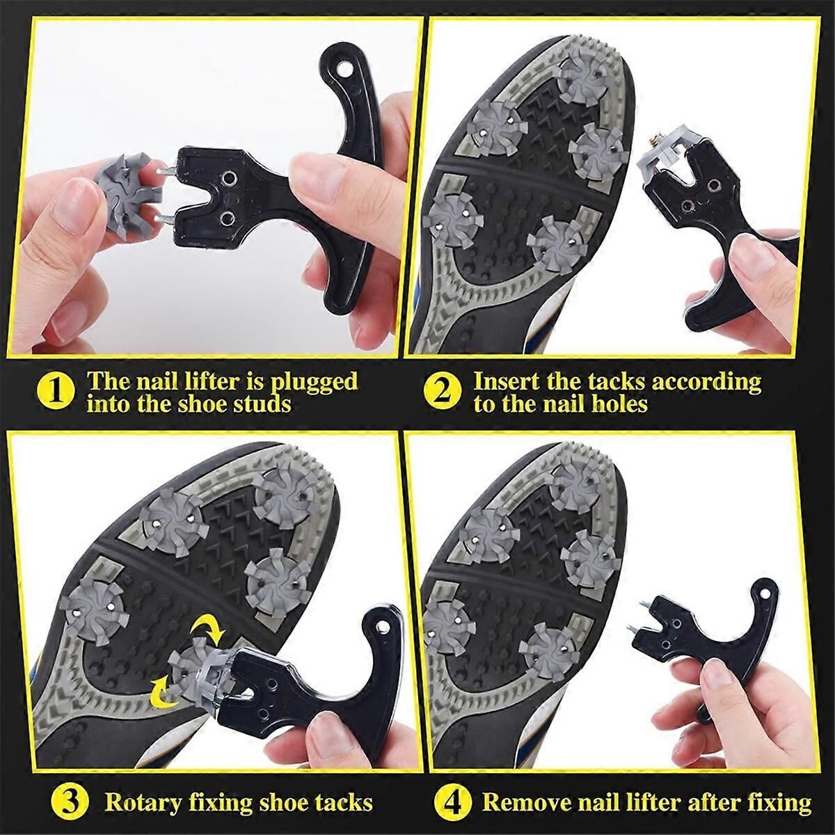 Golf Spikes Set Includes 30 Pcs Golf Studs Replacement Golf Studs Spanner Metal Thread Screw 6mm Dia Golf Spike too-xindaren - Image 5