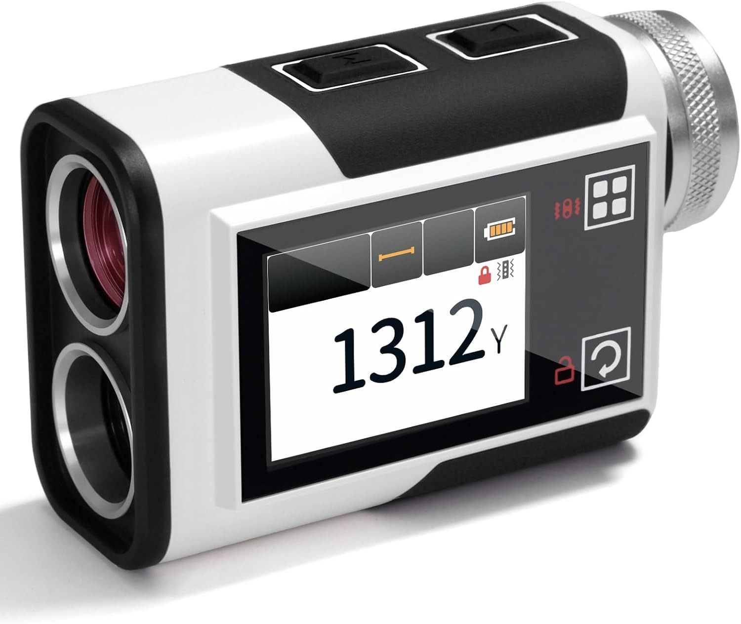 Golf Rangefinder with Slope, CIGMAN 1312 Yards Range Finder Golf, 2.4-inch External Color Touchscreen, Flag Lock Vibration, 6X Magnification, Rechargeable Range Finder, Ideal Golf Accessories